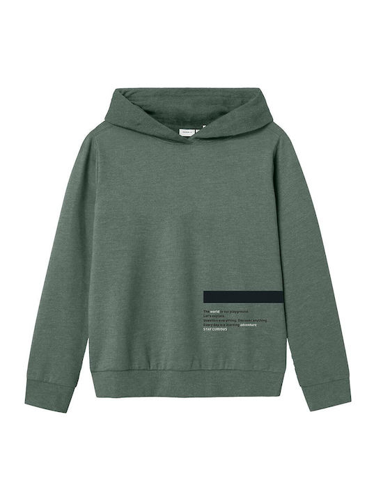 Name It Kids Sweatshirt with Hood Green