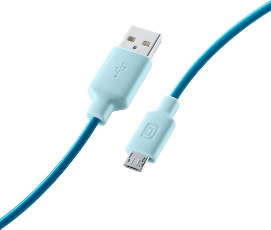 Cellular Line Regular USB 2.0 to micro USB Cable Μπλε 1m 1τμχ