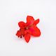 Plastik Haarspangen Orchideen-Rot