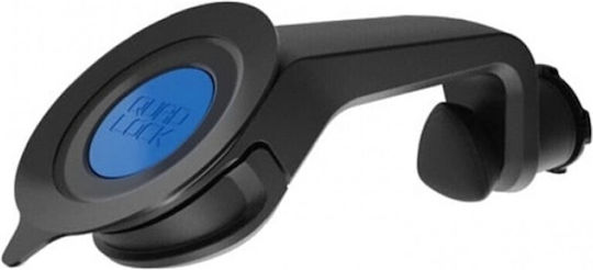 Quad Lock Car Mobile Mount with Adjustable Hooks Black