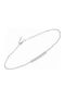 Art d or Women's Bracelet Chain made of White gold 9K with Zircon