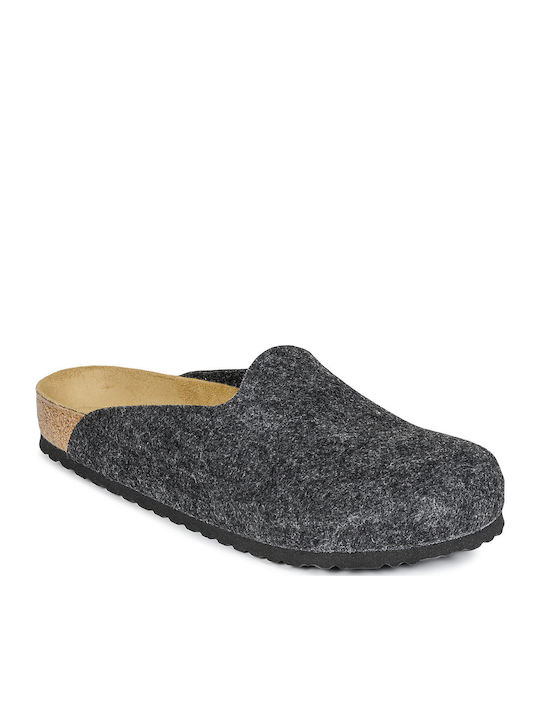 Birkenstock Amsterdam Papuci bărbați iarna Gri