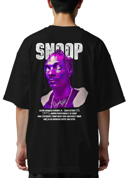 Оувърсайз Тениска Snoop Pop Culture Черна