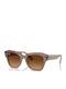 Ray Ban State Street Unisex Sunglasses With Beige Horn-Rimmed Frame And Brown Gradient Lenses RB2186 682785