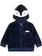 Kids Cardigan Cotton with Hood Blue