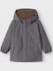 Kids' Casual Jacket Long with Lining & Hood Poppy Seed
