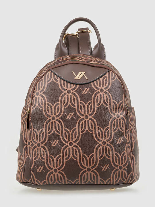 Leather Women's Bag Backpack Brown