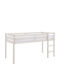 Ruvfiva Kids Bed Loft Bed Single White for Mattress 90x200cm