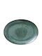 Bitz Platou de Servire Oval Ceramică Verde 45x34buc 1buc