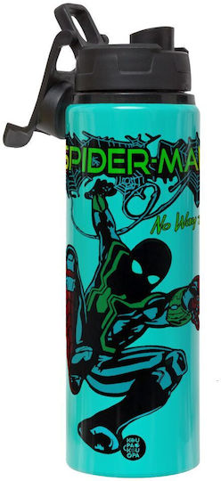Koupakoupa Spiderman No Way Home Kids Water Bottle Spiderman Aluminium with Screw Cap Non Spill 850ml
