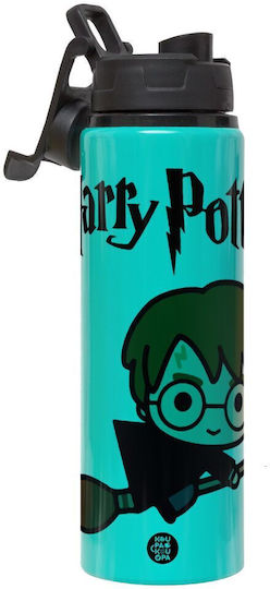 Koupakoupa Metallic Kids Water Bottle Harry Potter Aluminium with Screw Cap Non Spill 850ml