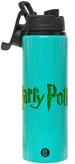 Koupakoupa Филмово Детско Бутилка За Вода Harry Potter Алуминиева С Винт Капачка Non Spill Тюркоазен 850мл
