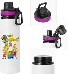 Koupakoupa The Simpsons Kids Water Bottle Made of Aluminium The Simpsons with Screw-on Cap Non Spill Multicolour 850ml Koupakoupa The Simpsons Kids Water Bottle Made of Aluminium The Simpsons with Screw-on Cap Non Spill Multicolour 850ml