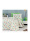 MayHome Kids Duvet Set Single with Pillowcase Green 160x240cm