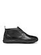 U Spherica B Leather Black Men's Boots