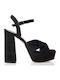Suede Sandals Black