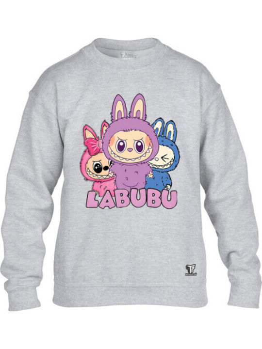 Fleece Kinder-Sweatshirt Gray