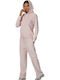 Sweatpants Wide Velvet Pink