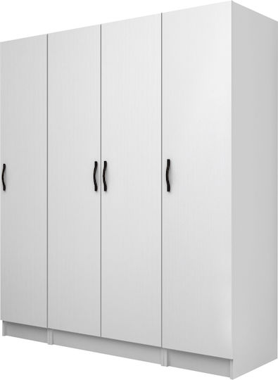 Four Door Vivian 160x51.8x181cm White