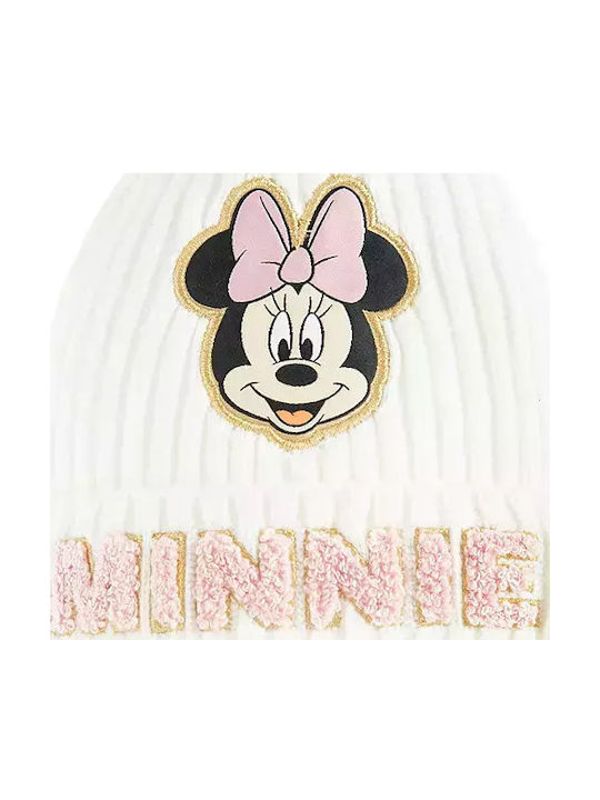 Minnie Mouse Παιδικό Σκουφάκι Πλεκτό Λευκό