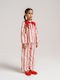 Kids' Palazzo Pants Red-White