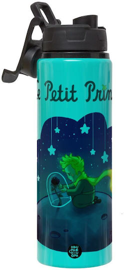 Der Kleine Prinz Metallische Kinder Trinkflasche Mit Sicherheitsverschluss Aus Aluminium 850ml
