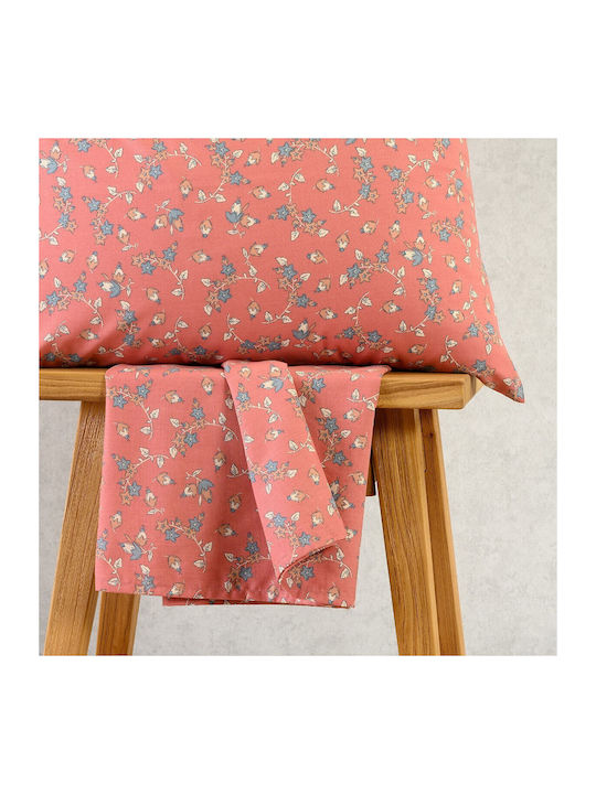 Melinen Sheet Set with 1 Pillowcase for Single Bed with Elastic 100x200+32cm. Cesare Jean 2pcs