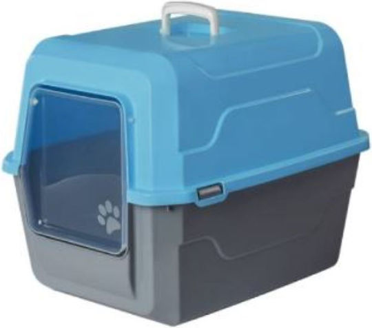 Woofmoda Cat Toilet Closed Light Blue L52 x W37 x H48cm