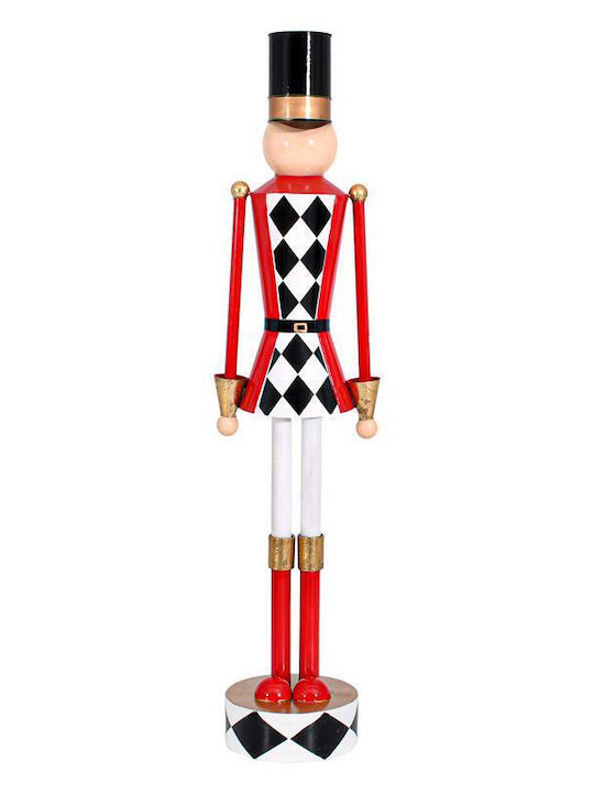Fylliana Metal Christmas Nutcracker 110cm Multicolour