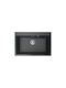 Duralit Drop-In Sink Synthetic Granite W76xD50cm White