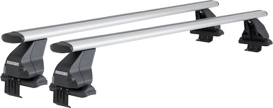 Menabo Bare De Acoperiș Din Aluminiu 130 Cm Pentru Seat Tarraco 5D 2018+ Set Cu Picioare Argintii