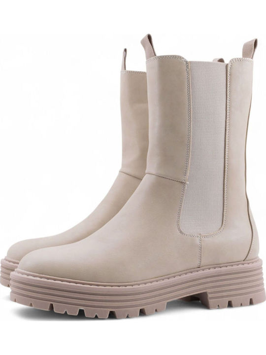 Women's Chelsea Boots Beige