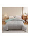 Homeone Bettdecke Großes Doppelbett 220x240cm Light Grey - Pistachio