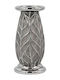 Fylliana Fl126043 Candle Holder suitable for Tealights Ceramic in Silver Color 10x10x20cm 1pcs