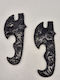 Decorativ Topor Negru Obsidian