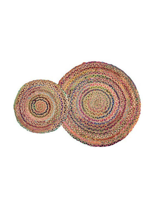 Viopros Jute Rug Round Summer from Jute Multico...