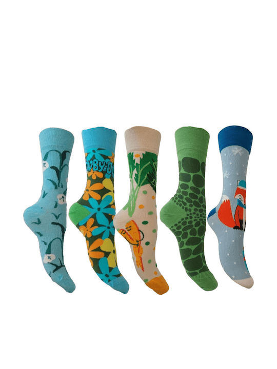 Kal-tsa Damen Socken Mehrfarbig 5Pack
