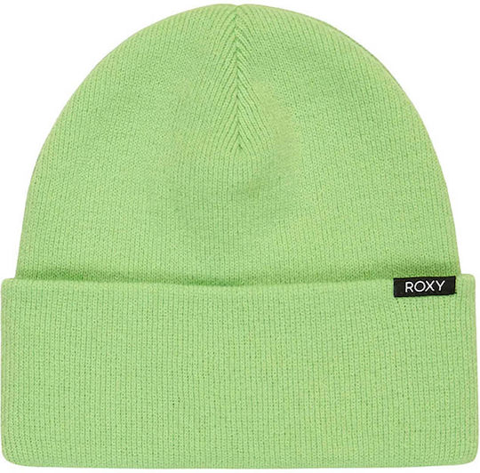 Snow Beanie Γυναικείος Σκούφος με Rib Πλέξη σε Πράσινο χρώμα