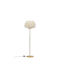GloboStar Floor Lamp H150xW40cm. with Socket for Bulb E27 Beige