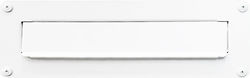 Viometal Mailbox Slot Metal in White Color 28x10cm