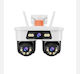 Jortan 001010658 IP Dual Surveillance Camera Wi-Fi Waterproof with 3.6mm Lens