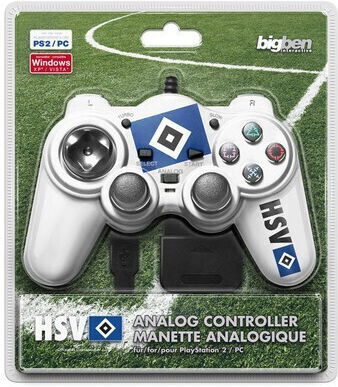 Bigben Interactive Cu fir Gamepad pentru PS2 Gri