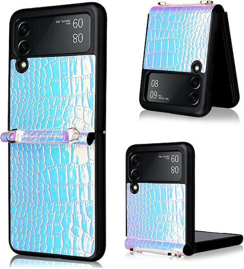 Pearl Texture Back Cover Plastic Blue (Galaxy Z Flip3)