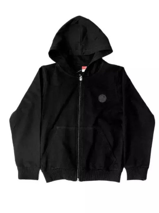 Joyce Kids Cardigan Cotton with Hood Black You ...