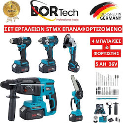 Bortech Σετ 4 Εργαλείων Μπαταρίας Bortech Σετ 4 Εργαλείων Μπαταρίας