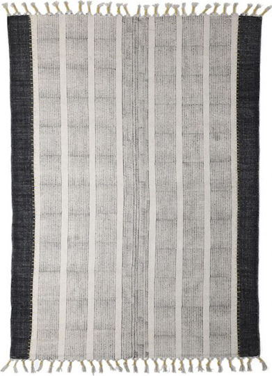 Royal Carpet Lotus Cotton Kilim 354 Χαλί Ορθογώνιο Βαμβακερό με Κρόσια 354 Black 100x160cm