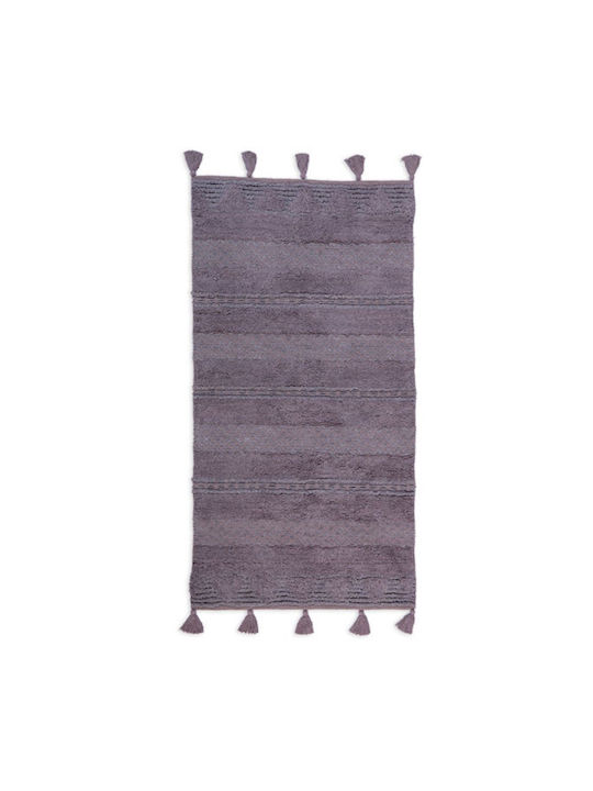 Nef-Nef Homeware Coronet Χαλί Ορθογώνιο Καλοκαιρινό Βαμβακερό Grey 140x70cm