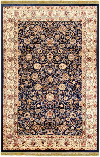 Newplan Klassik 1533B Teppich Rechteckig Synthetisch,Polyester/Cotton/Leather mit Fransen Klassik mit Quasten 5-48-KLASSIK-1533BKR-133X190