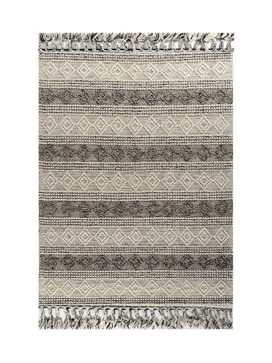 Tzikas Carpets Nomad 55155-060 Ръчно изработено Килим Правоъгълена Вълна с крошки White-Cream