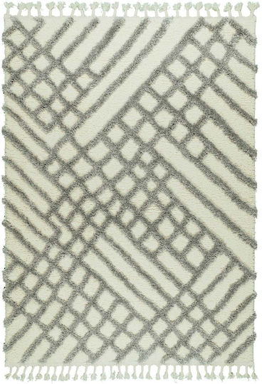 Koulis Carpets Thick 826 Rug Rectangular with Fringes Grey / Cream